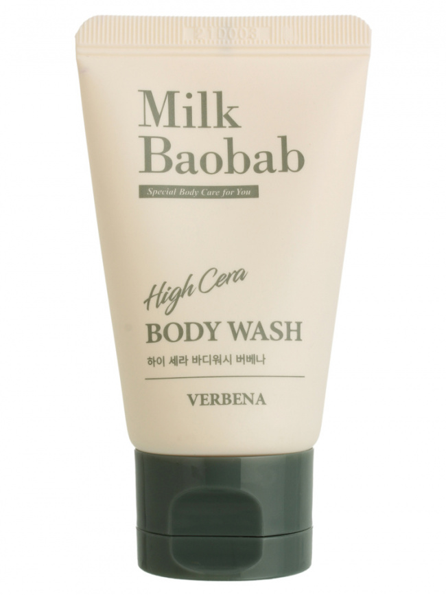 Гель для душа с ароматом вербены (миниатюра), 30 мл | MilkBaobab High Cera Body Wash Verbena Travel Edition фото 1