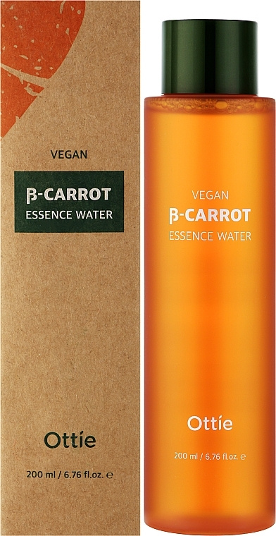 Тонер-эссенция на основе гидролата органической моркови, 200 мл | Ottie Vegan Beta-Carrot Essence Water фото 1