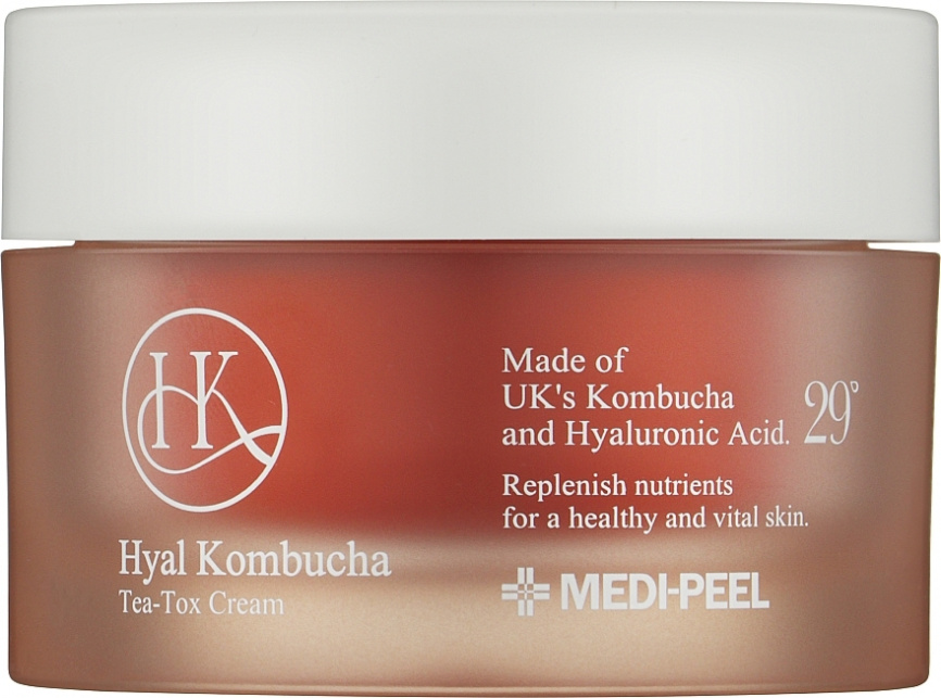 Крем с 50% комбучи и липосомальными керамидами, 50 мл | Medi-Peel Hyal Kombucha Tea-Tox Cream фото 1